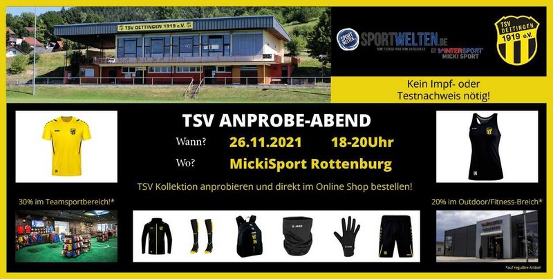 TSV Anprobe-Abend